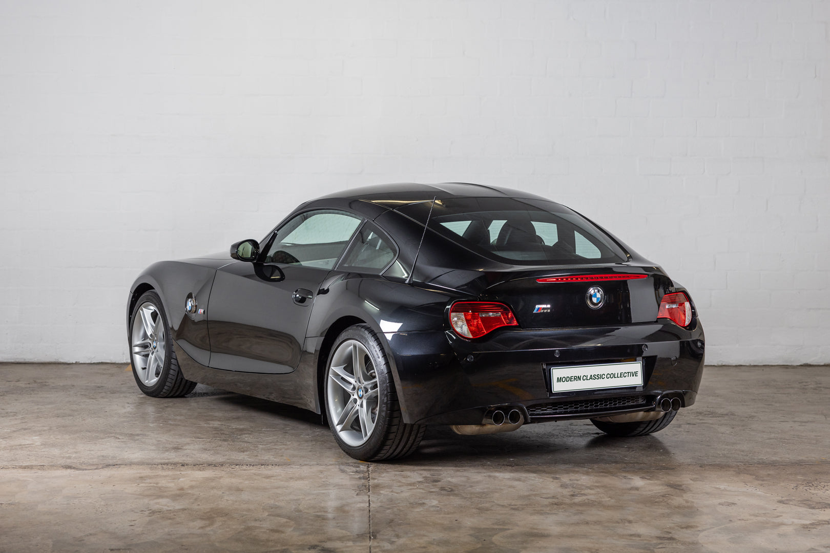 Far out shot of a BMW Z4 M Coupe in black