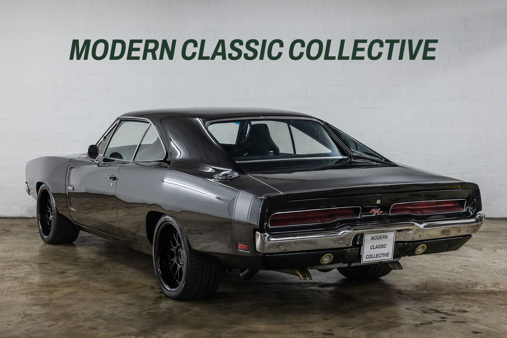 Black classic 1969 Dodge Charger RT