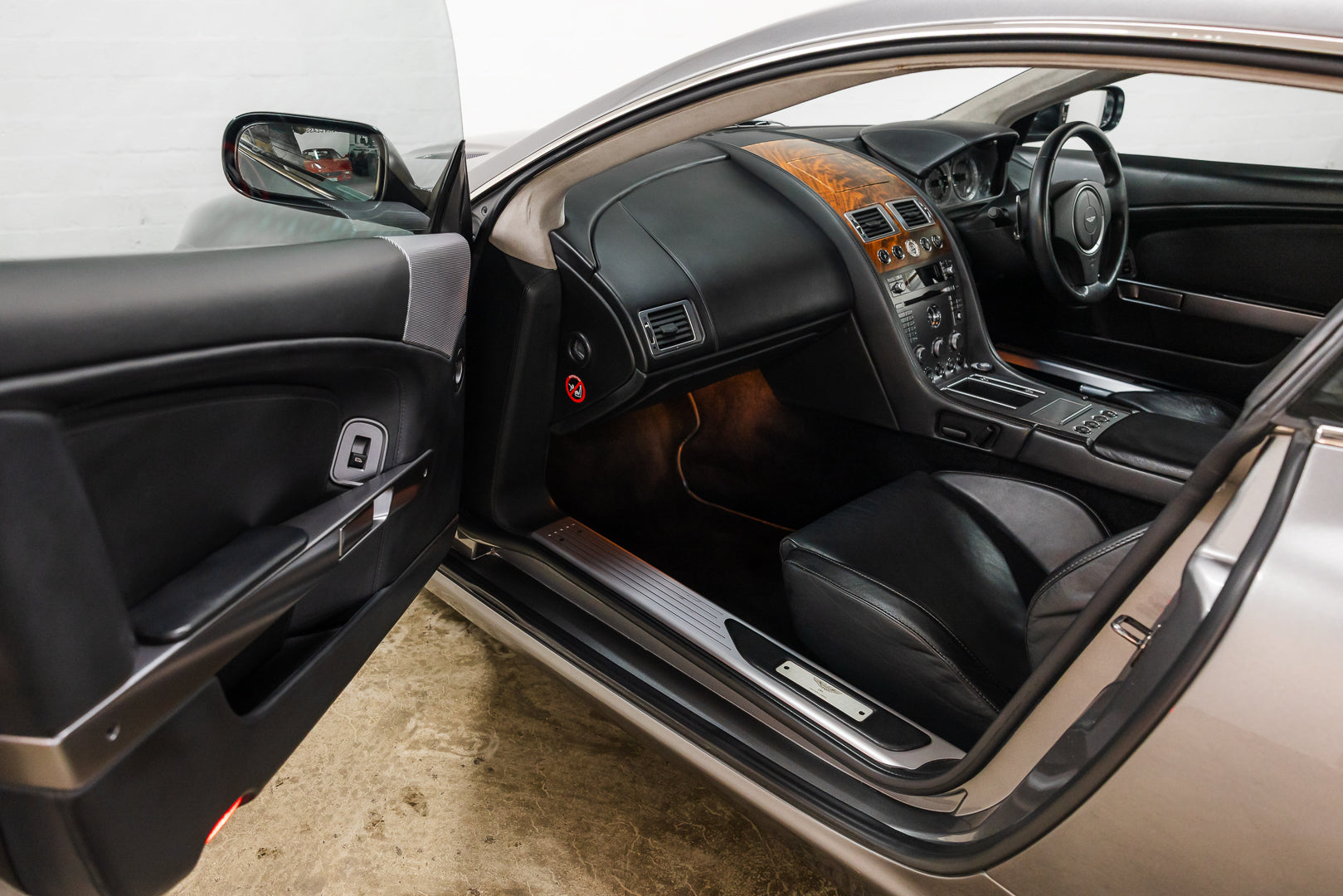 Aston Martin Interior with door open