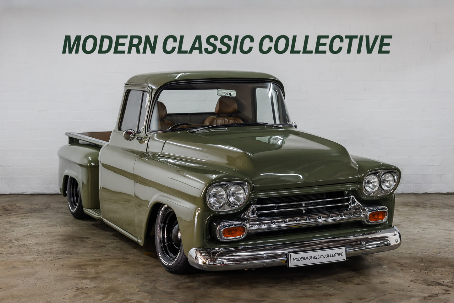 1958 Chevrolet Apache 3100 with air suspension - 20kms showing since build