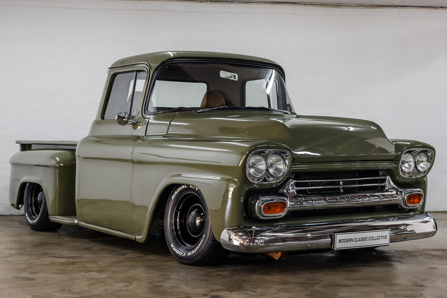 1958 Chevrolet Apache 3100 with air suspension - 20kms showing since build