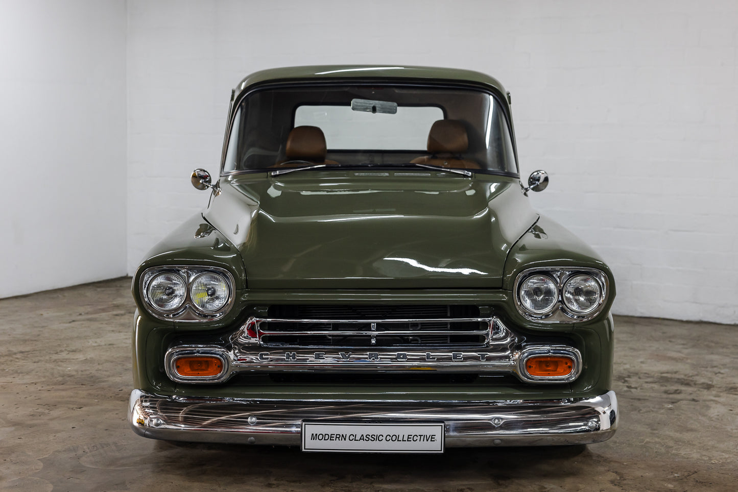 1958 Chevrolet Apache 3100 with air suspension - 20kms showing since build